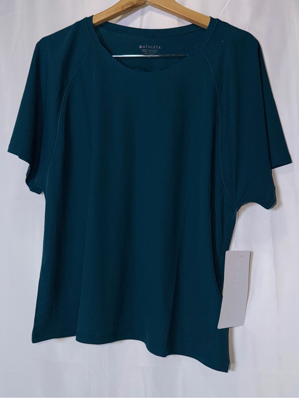 Brand New Athleta Short Sleeve Performance Tee in Deep Teal #106